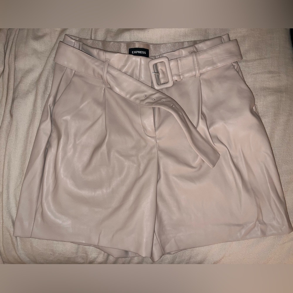 Express Faux Leather Shorts